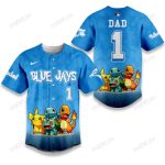 Toronto Blue Jays Pokã©Mon The "Dad 1" Signature Baseball Jersey