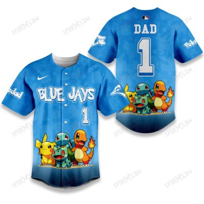 Toronto Blue Jays Pokã©Mon The "Dad 1" Signature Baseball Jersey