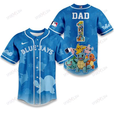Toronto Blue Jays X Pokemon Ultimate Dad Edition Baseball Jersey