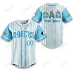 Arizona Diamondbacks X Pokemon Dad Pastel Blue Baseball Jersey