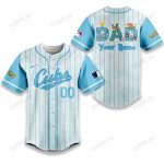 Chicago Cubs X Pokemon Dad Pastel Blue Baseball Jersey