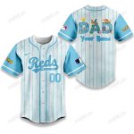 Cincinnati Reds X Pokemon Dad Pastel Blue Baseball Jersey