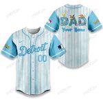 Detroit Tigers X Pokemon Dad Pastel Blue Baseball Jersey