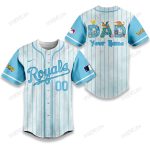 Kansas City Royals X Pokemon Dad Pastel Blue Baseball Jersey