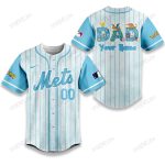 New York Mets X Pokemon Dad Pastel Blue Baseball Jersey