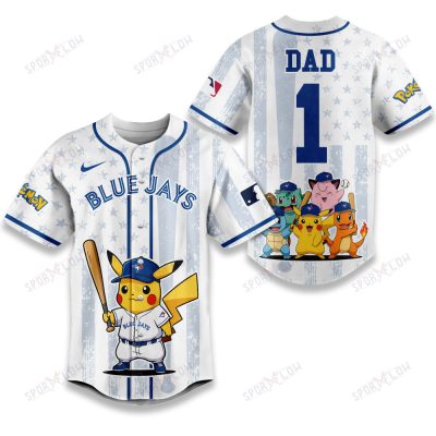 Toronto Blue Jays X Pokemon Night Dad Edition Baseball Jersey