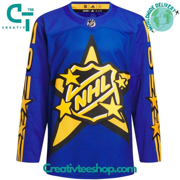 2024 Nhl All-Star Game Toronto X Drew House Blue Primegreen Custom Hockey Jersey