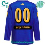 2024 Nhl All-Star Game Toronto X Drew House Blue Primegreen Custom Hockey Jersey