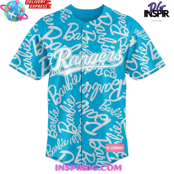 2025 Rangers X Barbie Night Game Blue Jersey