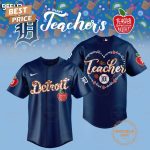 2025 Detroit Tigers Happy Teachers Appreciation Night Limited Edition Baseball Jersey - Blue