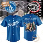 2025 Los Angeles Dodgers Mlb Demon Slayer Limited Edition Baseball Jersey - Blue