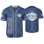 Busch Light Baseball Jersey – Stylish Blue Fan Apparel For Beer Lovers