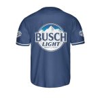 Busch Light Baseball Jersey – Stylish Blue Fan Apparel For Beer Lovers