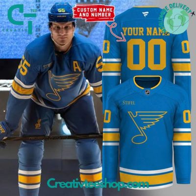 St. Louis Blues "Remixed Remastered Reborn" Special New 2025 Hockey Jersey - Blue