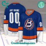 Ahl Bridgeport Islanders 2024 Blue Hockey Jersey