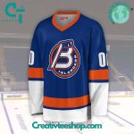 Ahl Bridgeport Islanders 2024 Blue Hockey Jersey