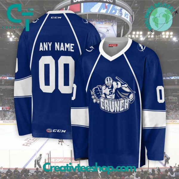 Ahl Syracuse Crunch 2024 Blue Hockey Jersey