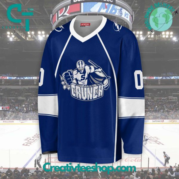 Ahl Syracuse Crunch 2024 Blue Hockey Jersey