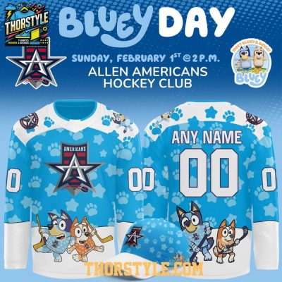 Allen Americans X Bluey Day 2026 Personalized Hockey Jersey