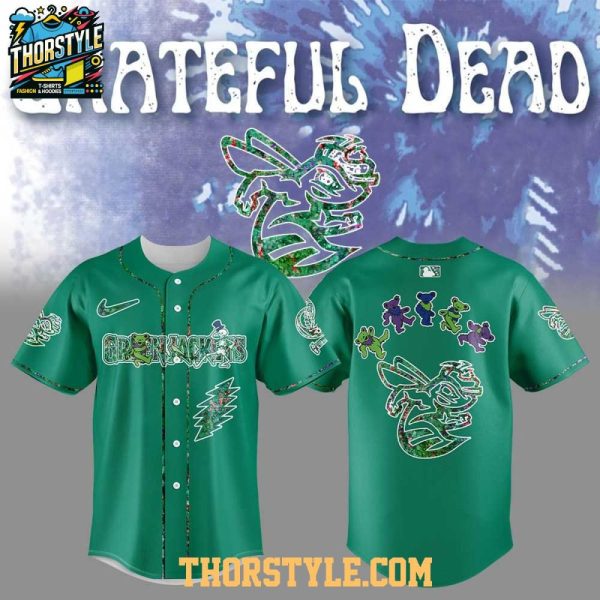 Augusta Greenjackets Grateful Dead 60Th Anniversary Night Baseball Jersey
