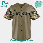 Augusta Greenjackets Military Appreciation Night 2025 Camo Baseball Jersey