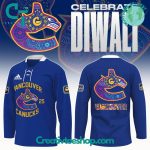 Vancouver Canucks Diwali Night 2024 Blue Hockey Jersey