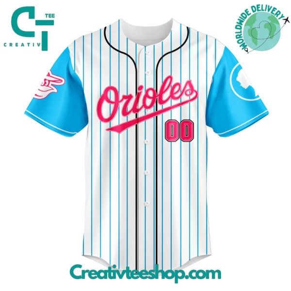 Baltimore Orioles X Barbie Night Game Blue Baseball Jersey