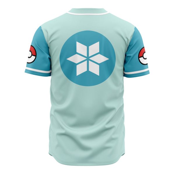 Stylish Pokémon Blizzards Baseball Jersey - Cool Blue Design For Fans