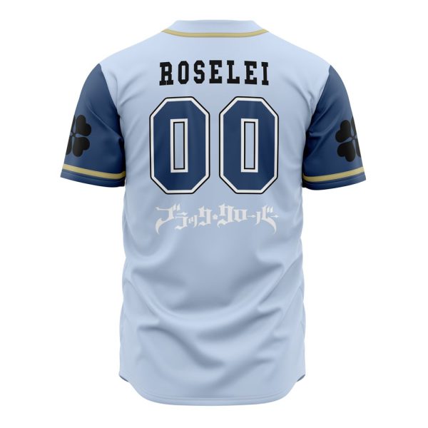 Blue Roses Black Clover Baseball Jersey