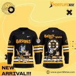 Boston Bruins Bluey And Bingo 2025 Hockey Jersey