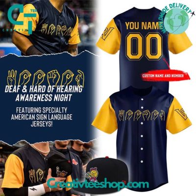 Worcester Red Sox X 2025 Deaf & Hard Of Hearing Night Special Baseball Jersey