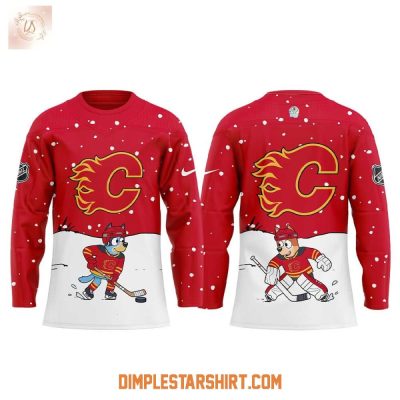 Calgary Flames X Bluey & Bingo Hockey Jersey