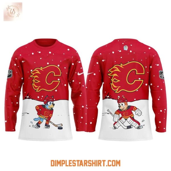 Calgary Flames X Bluey & Bingo Hockey Jersey