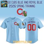Chicago Cubs 2026 Spring Training Blue Personalized Baseball Jersey