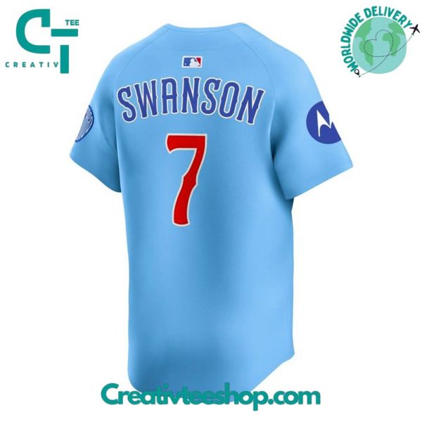 Chicago Cubs Baby Blue 2Nd Alternate Limited Edition Baseball Jersey