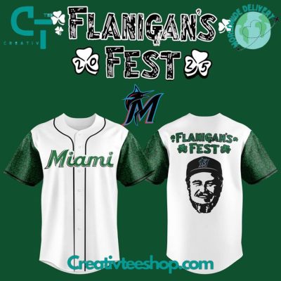 Miami Marlins Flanigans Fest '25 Special Edition Baseball Jersey