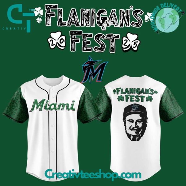 Miami Marlins Flanigans Fest '25 Special Edition Baseball Jersey