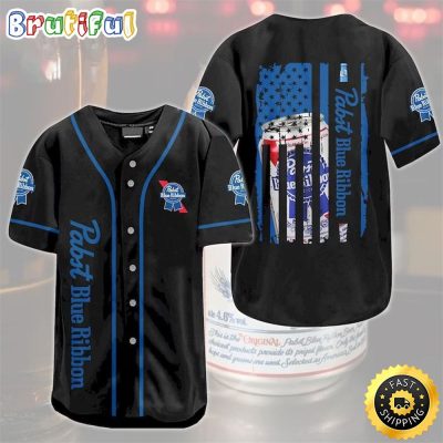 Classic Pabst Blue Ribbon Baseball Jersey