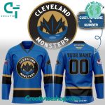 Cleveland Monsters Personalized Blue Hockey Jersey