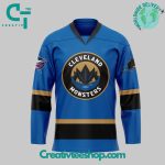 Cleveland Monsters Personalized Blue Hockey Jersey