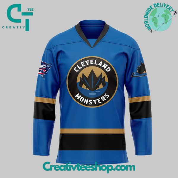 Cleveland Monsters Personalized Blue Hockey Jersey