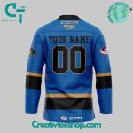 Cleveland Monsters Personalized Blue Hockey Jersey