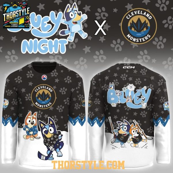 Cleveland Monsters X Bluey Night Game 2026 Personalized Hockey Jersey