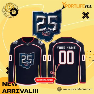 Columbus Blue Jackets 25Th Anniversary Season Limited Edition Hockey Jersey