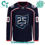 Columbus Blue Jackets 25Th Anniversary Season Custom Jersey