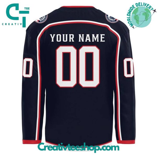 Columbus Blue Jackets 25Th Anniversary Season Custom Jersey