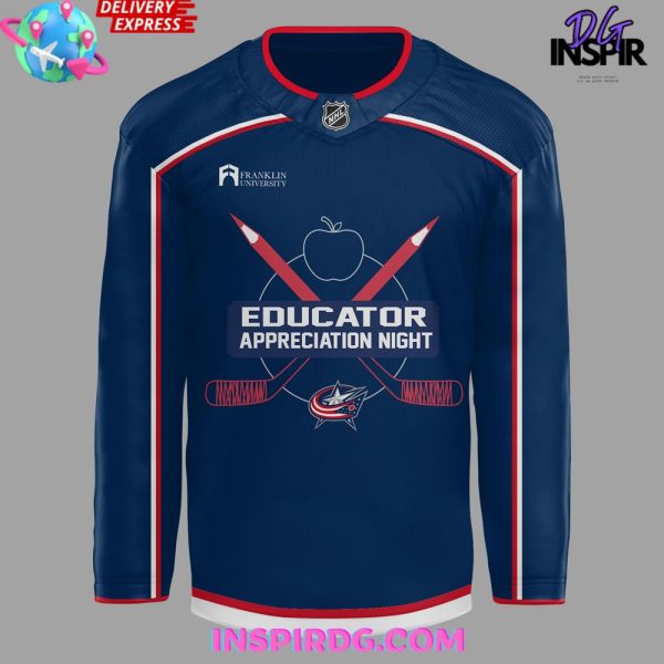 Columbus Blue Jackets Educator Appreciation Night Hockey Jersey