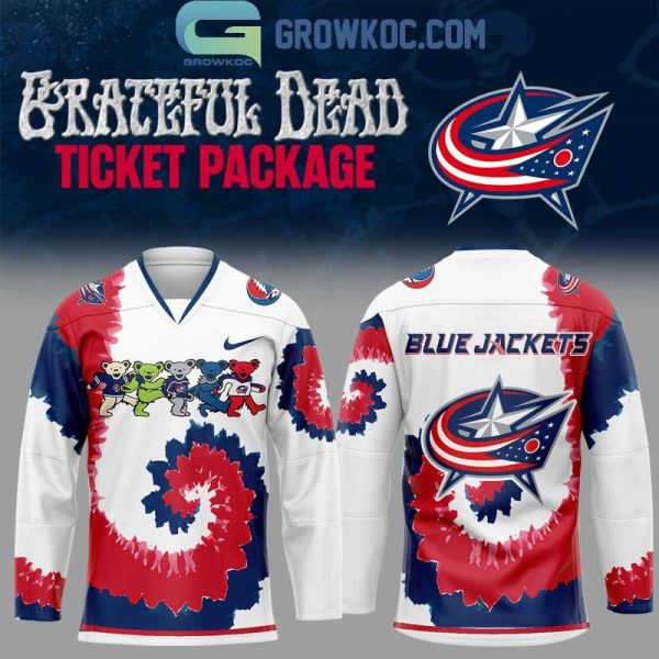 Columbus Blue Jackets Grateful Dead 2026 Uniform Hockey Jersey