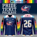 Columbus Blue Jackets Pride Month 2026 Hockey Jersey