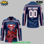 Columbus Blue Jackets Superman Night Special Hockey Jersey